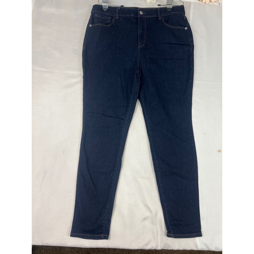 No Boundaries high‎ Rise Slim Straight Leg Jeans Dark Wash Indigo 14Wnd